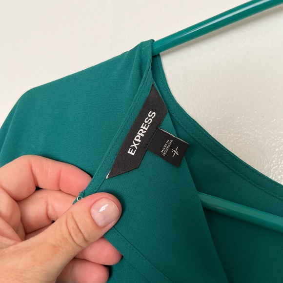 Teal Express blouse long sleeve - Picture 3 of 4